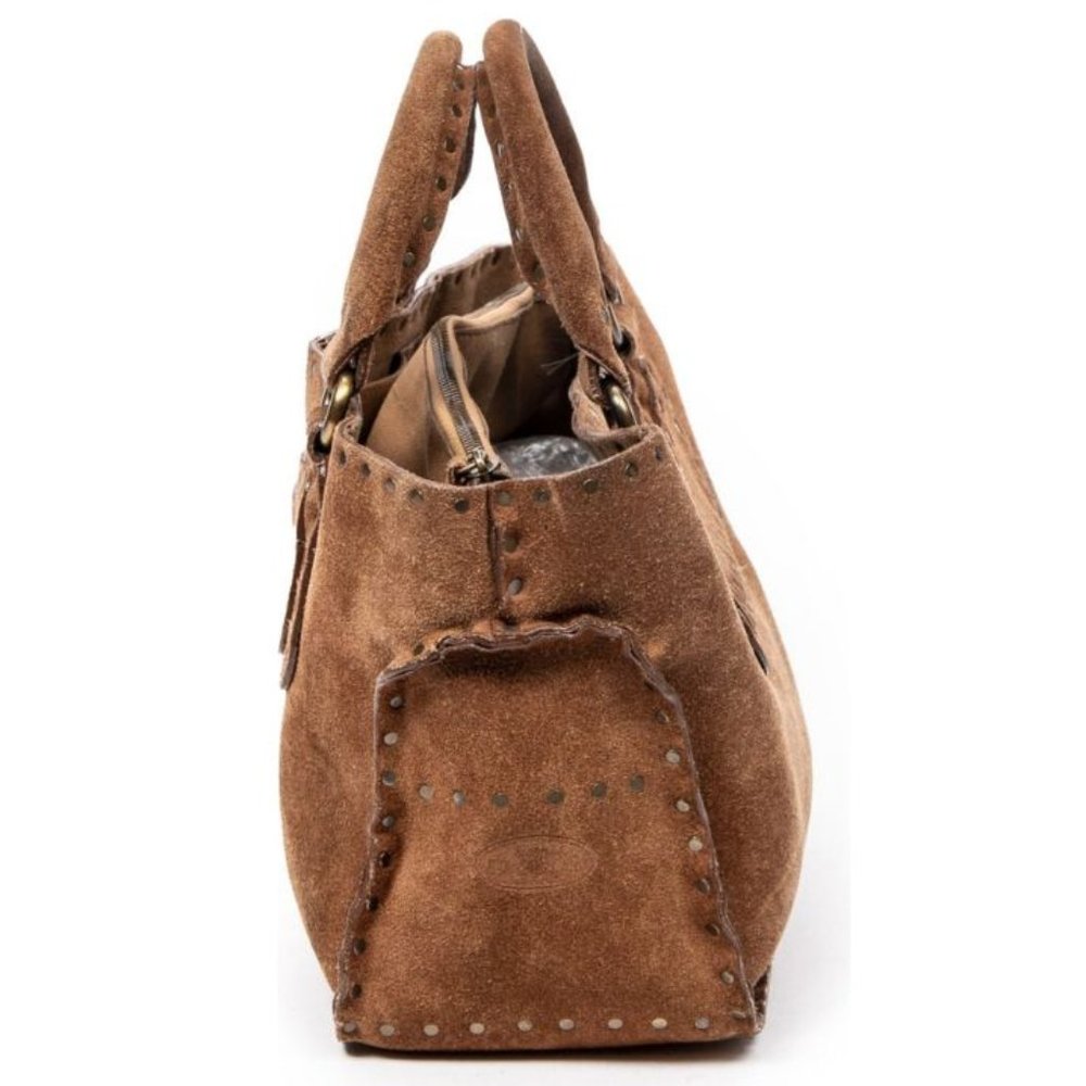 Pre-Loved Celine Brown Suede Leather Purse - Picture 7 of 10